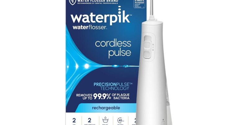 This Waterpik water flosser is correct right down to solely  from Amazon